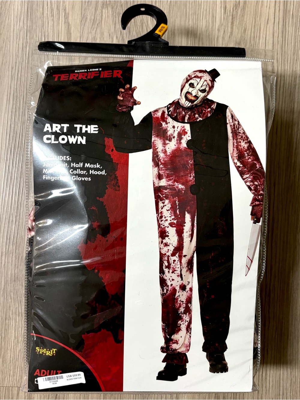 Terrifier Art The Clown Adult Blood-Splattered Halloween Costume